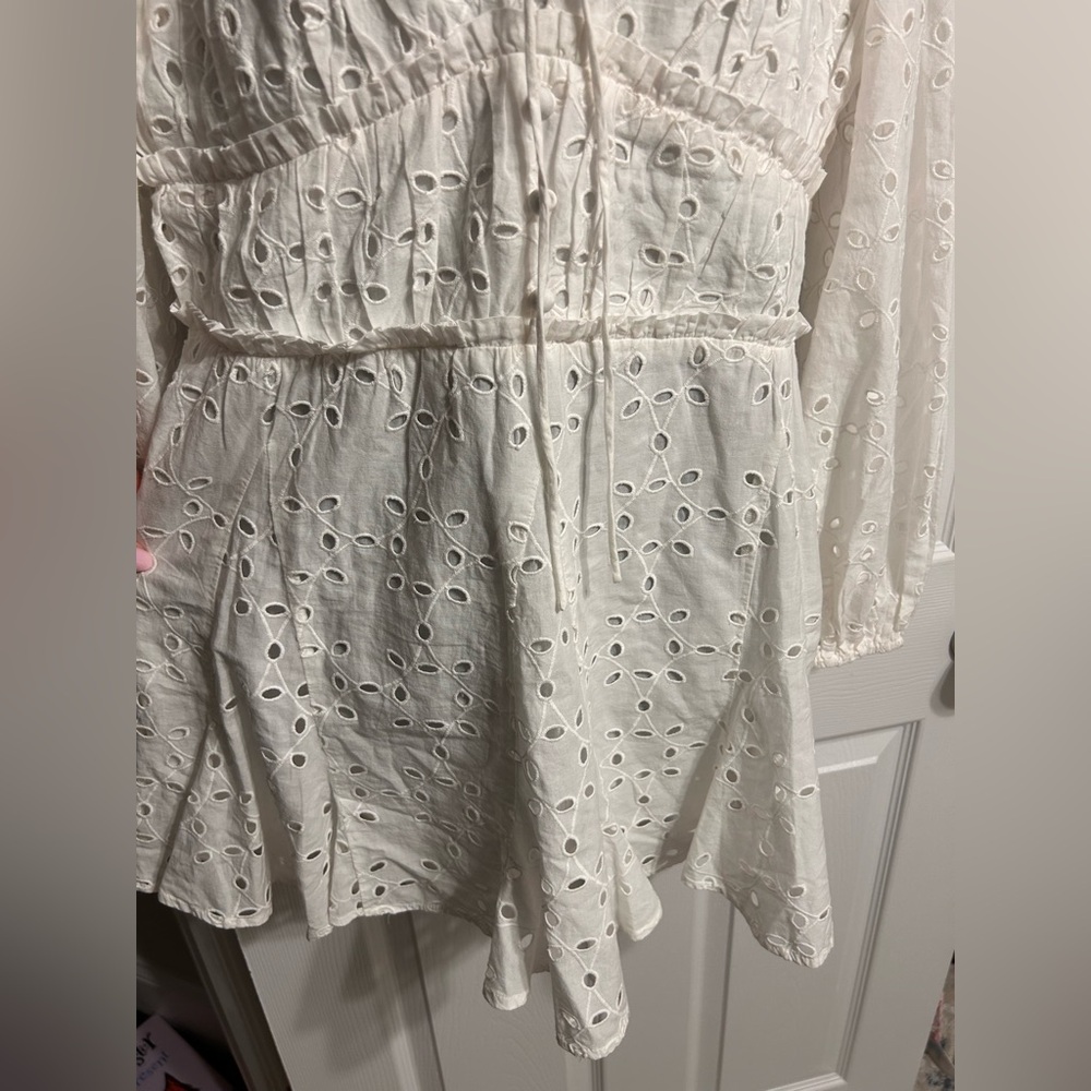 Gianni Bini white eyelet dress medium - Picture 11 of 13